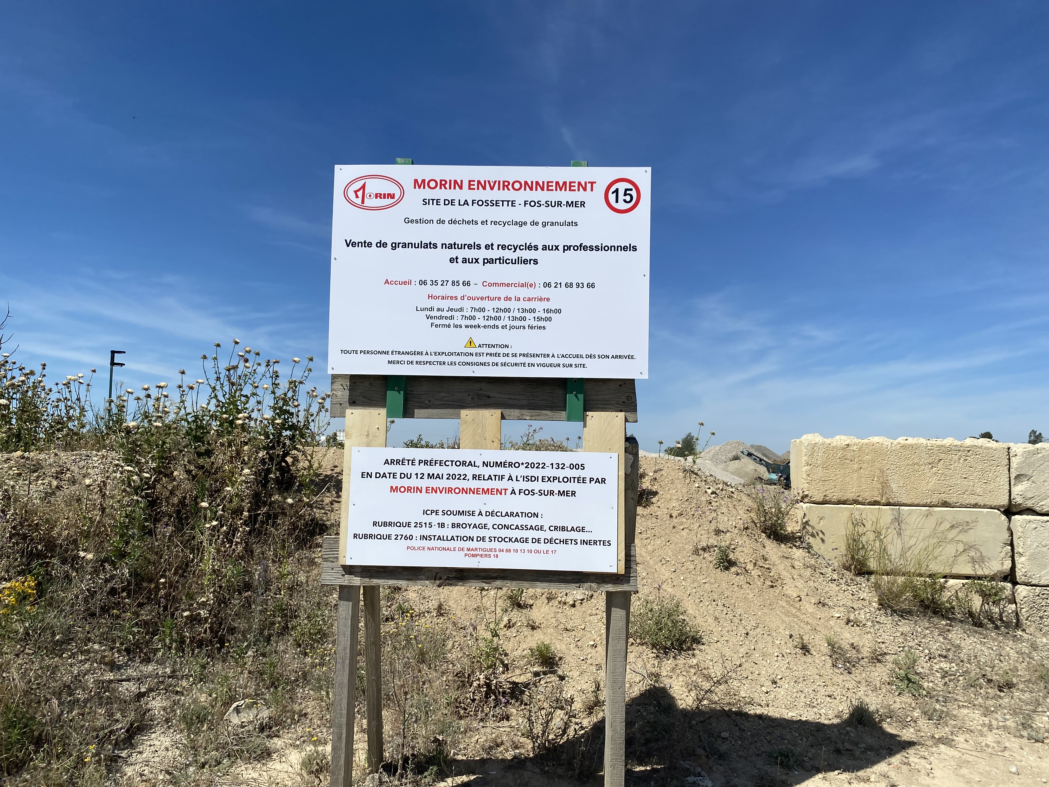 Zone industrielle de Fos-sur-Mer — site Morin Environnement